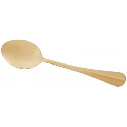 Colher 27,5cm Aço Inox Para Servir Positano Dourada